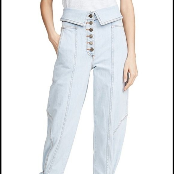Ulla Johnson Kingston Jean in Light Wash - Picture 3 of 7